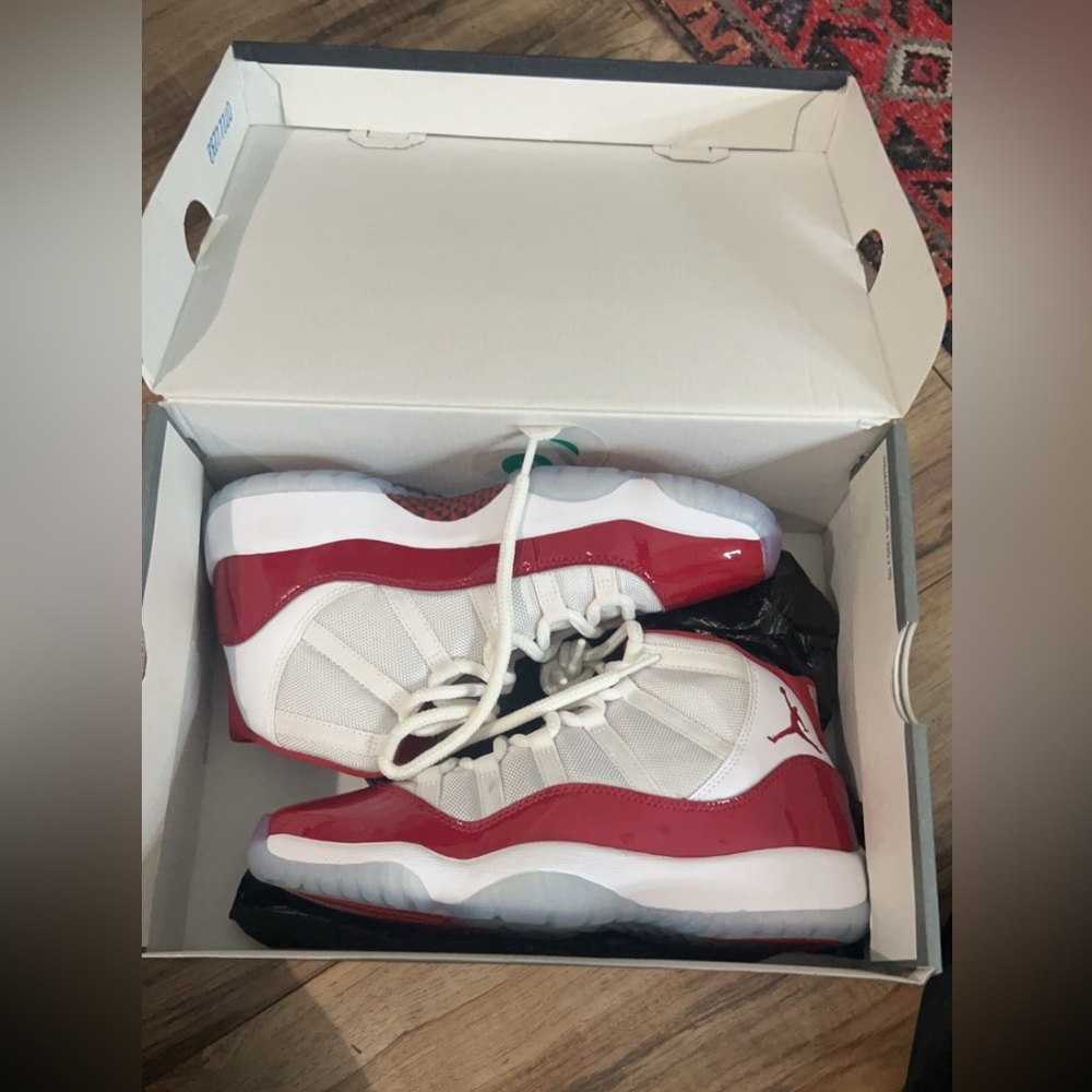 Cherry Red Jordan 11s (Size 6Y)